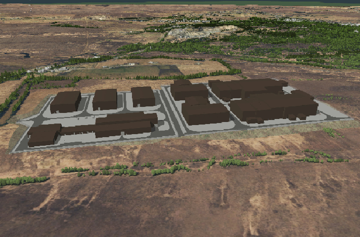 SSEN proposed substation and converter station by Macaulay Farm outside Stornoway