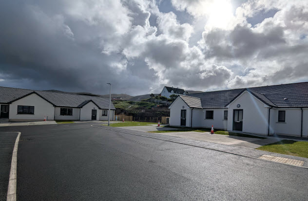 Lèana an t-Sruith, new homes in Leverburgh, Isle of Harris