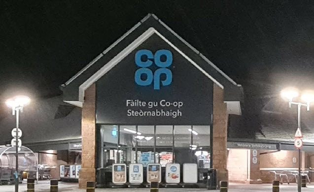 Stornoway Co-op frontage 