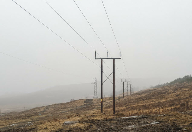 Electricity overhead wires